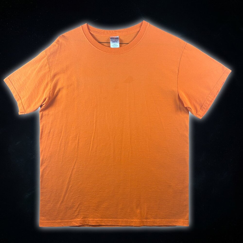 Jerzees Heavyweight Blend Orange NAVRC Men's Short Sleeve T-Shirt Size Large